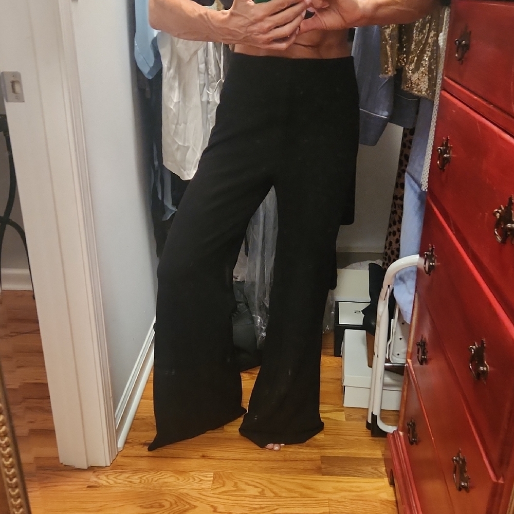 Guess Black Wide-Leg Women's Pants